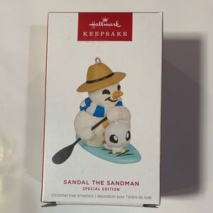 Hallmark Keepsake Sandal the Sandman Ornament with Blue and White Accents